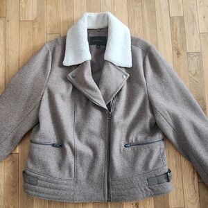 Banana Republic Wool Blend Moto Jacket, Sz XL